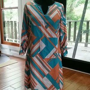 Peaches and Cream 3/4 sleeve dress